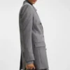 Regular-fit blazer in soft flannel