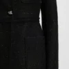 Regular-fit blazer in sparkling bouclé