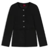 Regular-fit blazer in sparkling bouclé