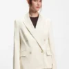 Regular-fit blazer in stretch cotton