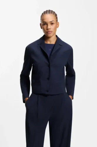 Regular-fit blazer in stretch fabric