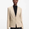 Regular-fit blazer in stretch jersey