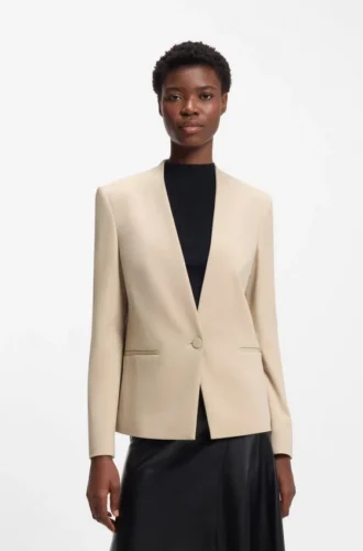 Regular-fit blazer in stretch jersey Regular-fit blazer in stretch jersey