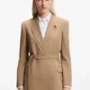 Regular-fit blazer in stretch melange fabric