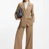 Regular-fit blazer in stretch melange fabric