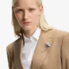 Regular-fit blazer in stretch melange fabric