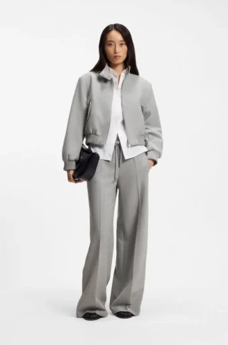 Regular-fit blazer in stretch twill