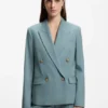 Regular-fit blazer in virgin wool