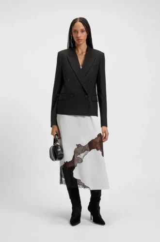 Regular-fit blazer in virgin wool