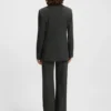 Regular-fit blazer with concealed closure