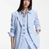 Regular-fit blazer with gold-tone buttons