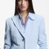 Regular-fit blazer with gold-tone buttons