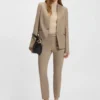 Regular-fit blazer with hardware button