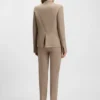 Regular-fit blazer with hardware button