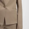 Regular-fit blazer with hardware button