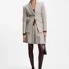 Regular-fit blazer with micro check