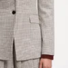 Regular-fit blazer with micro check