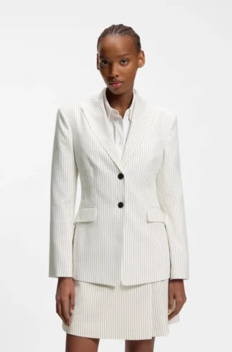 Regular-fit blazer with pinstripe