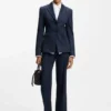 Regular-fit blazer with pinstripe