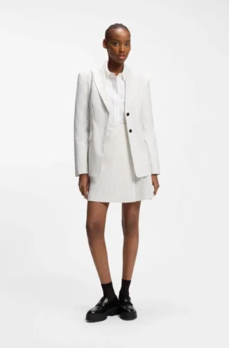 Regular-fit blazer with pinstripe