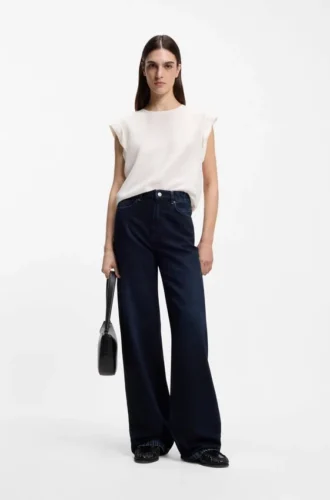 Regular-fit blouse in a T-shirt style