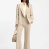 Regular-fit blouse in cotton poplin with concealed placket
