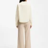 Regular-fit blouse in cotton poplin with concealed placket