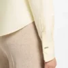 Regular-fit blouse in cotton poplin with concealed placket