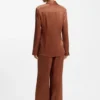 Regular-fit blouse in soft, lustrous fabric