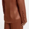 Regular-fit blouse in soft, lustrous fabric