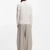 Regular-fit blouse in stretch silk