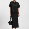 Regular-fit blouse in virgin wool
