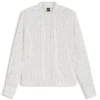 Regular-fit blouse with broken stripe
