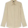 Regular-fit blouse with concealed closure