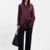 Regular-fit blouse with lace details