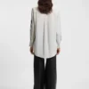Regular-fit blouse with lace details