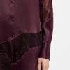 Regular-fit blouse with lace details