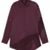 Regular-fit blouse with lace details