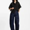 Regular-fit blouse with rolled cuffs