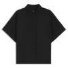 Regular-fit blouse with rolled cuffs