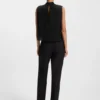 Regular-fit blouse with sequin embellishments