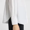 Regular-fit blouse with stacked-logo button