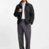 Regular-fit coach jacket in a wool blend Regular-fit coach jacket in a wool blend