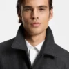 Regular-fit coach jacket in a wool blend Regular-fit coach jacket in a wool blend