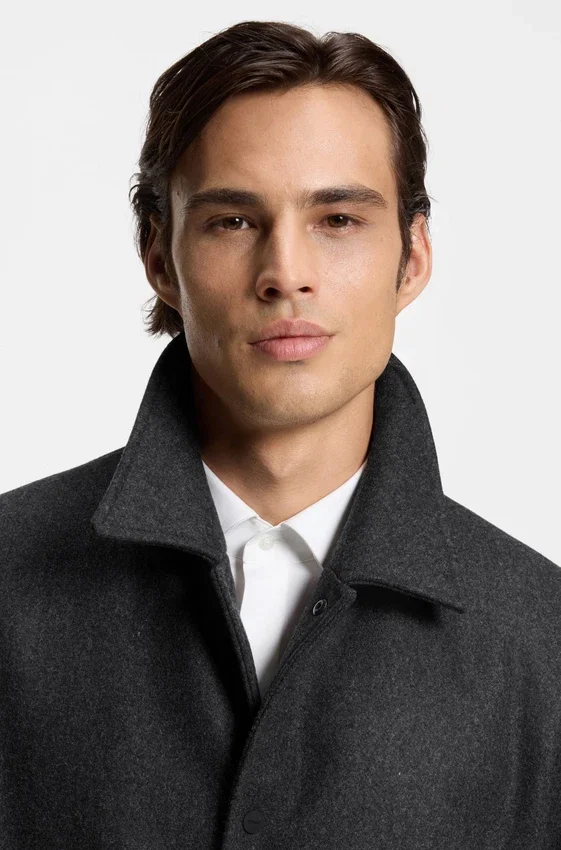 Regular-fit coach jacket in a wool blend Regular-fit coach jacket in a wool blend