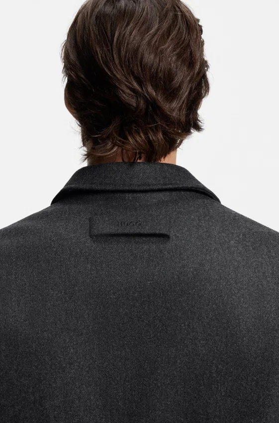 Regular-fit coach jacket in a wool blend Regular-fit coach jacket in a wool blend