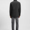 Regular-fit coat with inner bib