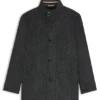 Regular-fit coat with inner bib
