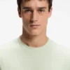 Regular-fit cotton T-shirt with modern logo