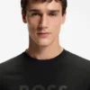 Regular-fit cotton T-shirt with modern logo